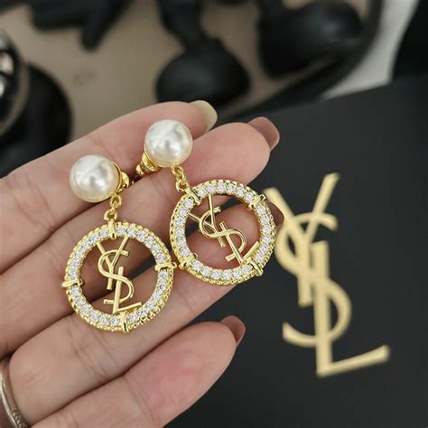серьги ysl